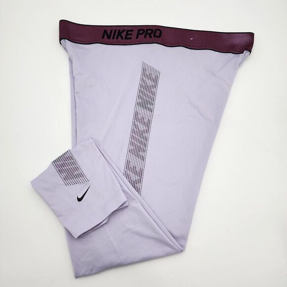 Nike Pro Women Tight Fit Training Athletic Leggings White BV3301-539 Sz XXL READ - Picture 1 of 9
